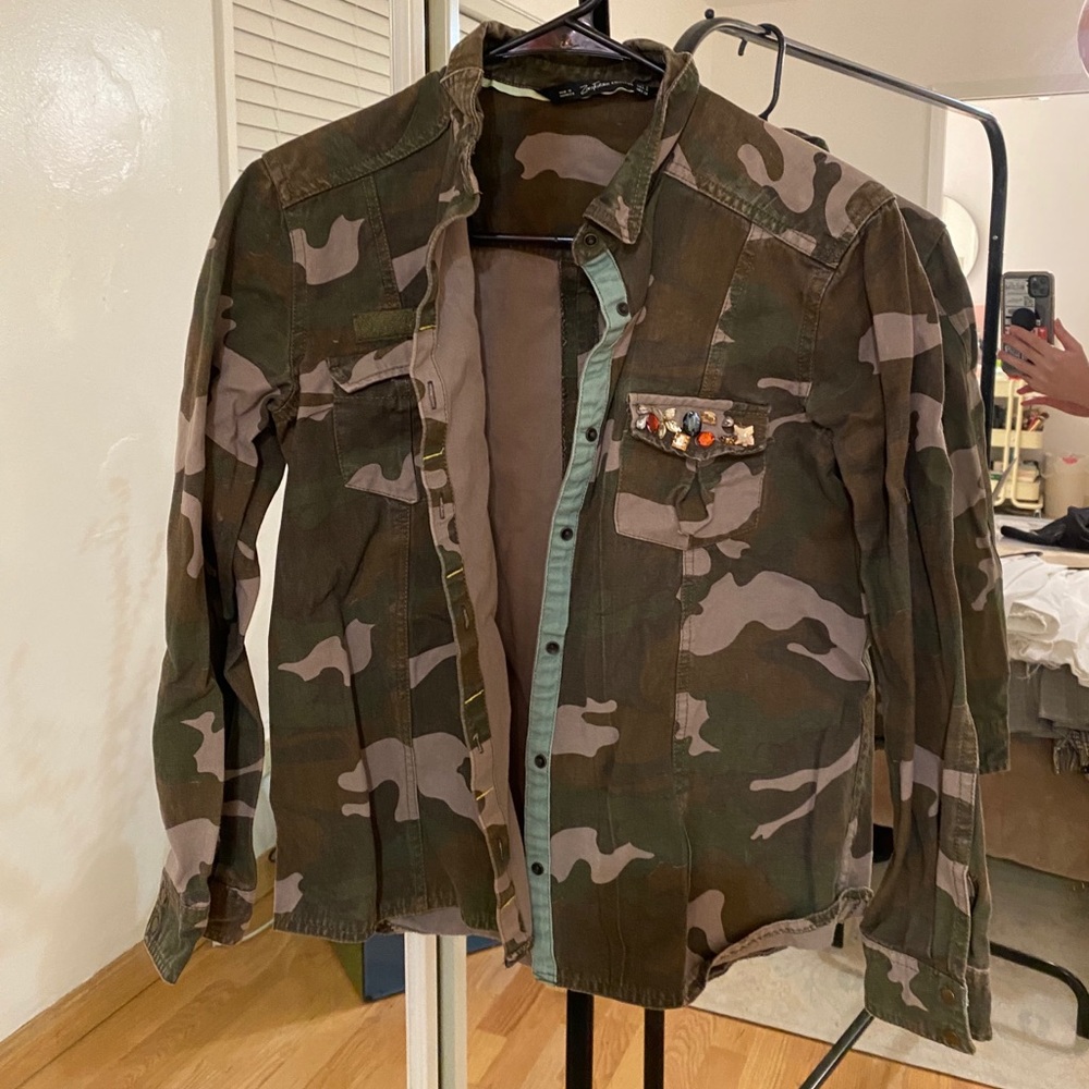 Zara TRF Military Jacket S